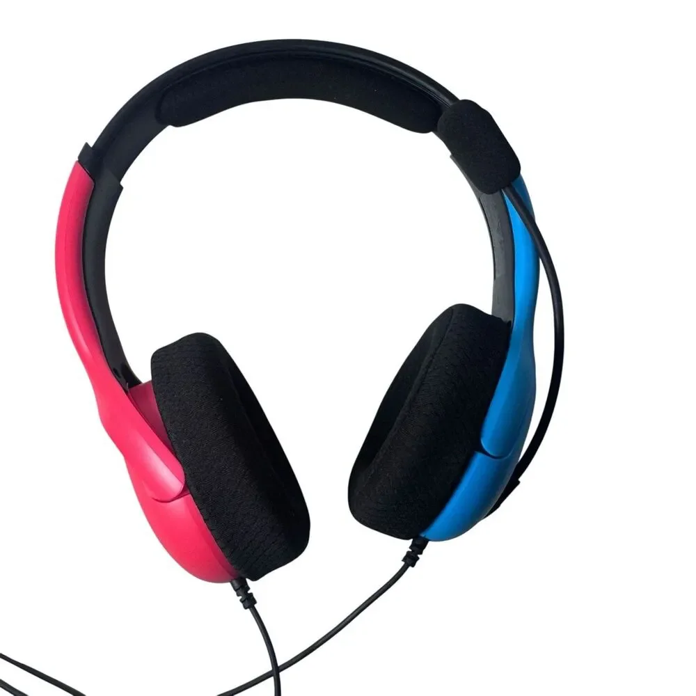 PDP Airlite Wired Headset For Nintendo Switch Red Blue Fast Shipping